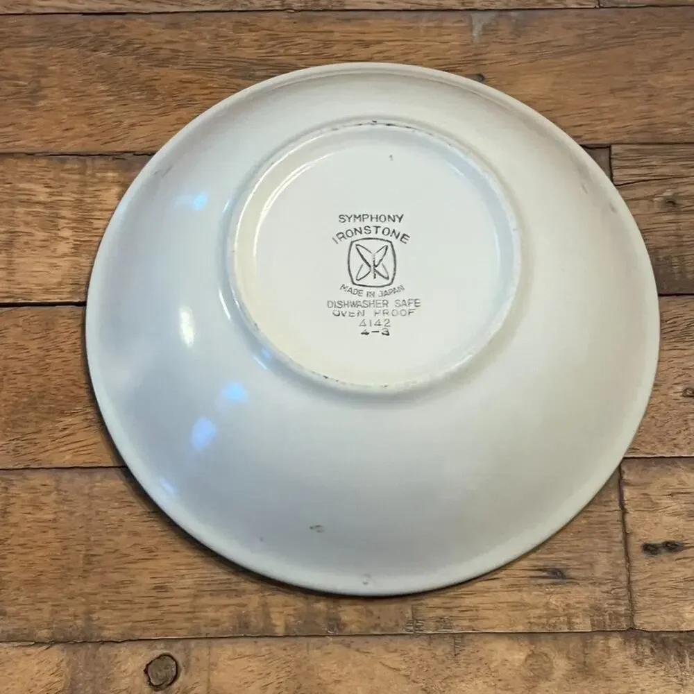 Vintage MCM Symphony Ironstone Japan Cereal Bowl 6.5
